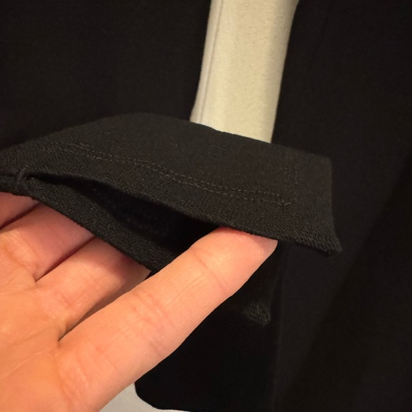 Eileen Fisher Washable Stretch Crepe Pant with Slit Slim Fit, Cropped Length. - Picture 5 of 6